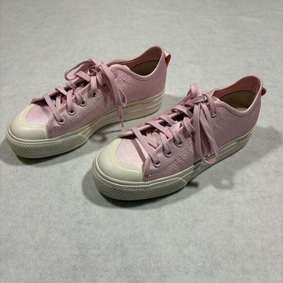 adidas Shoes - Adidas Originals Nizza RF Platform Womens Size 8 Pink Low Top Sneakers